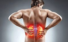 Kidneys pain. Man holding his back. Medical concept.